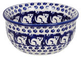 Bowl, Round, 4.5" in "Kitty Cat Path" by Manufaktura | M082T-KOT6