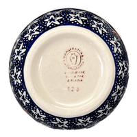 A picture of a Polish Pottery 4.5" Bowl (Lone Star) | M082T-LG01 as shown at PolishPotteryOutlet.com/products/4-5-bowl-lone-star-m082t-lg01
