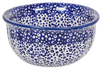 A picture of a Polish Pottery 4.5" Bowl (Sea Foam) | M082T-MAGM as shown at PolishPotteryOutlet.com/products/45-bowls-sea-foam