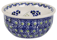 A picture of a Polish Pottery 4.5" Bowl (Vineyard in Bloom) | M082T-MCP as shown at PolishPotteryOutlet.com/products/45-bowls-vineyard-in-bloom
