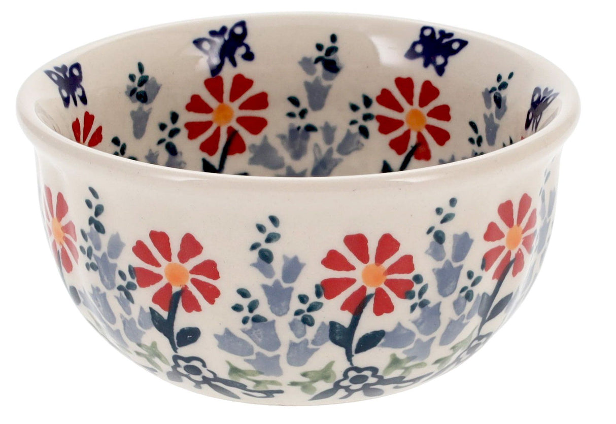 Bowl, Round, 4.5" in "Butterfly Blossoms" by Manufaktura | M082T-MM02