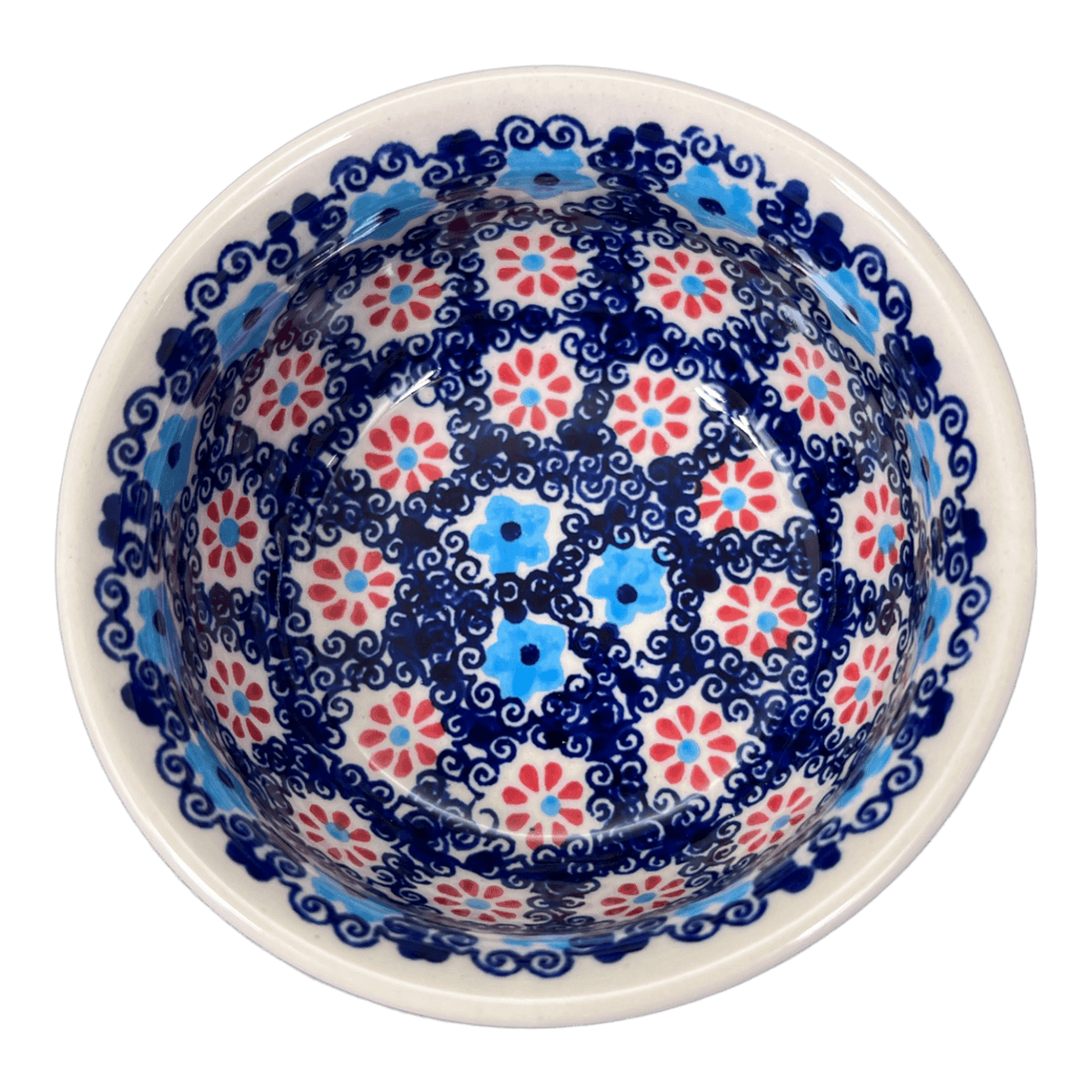 Bowl, Round, 4.5" in "Daisy Circle" by Manufaktura | M082T-MS01