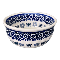 A picture of a Polish Pottery 4.5" Bowl (Butterfly Border) | M082T-P249 as shown at PolishPotteryOutlet.com/products/4-5-bowl-p249-m082t-p249