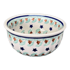 Polish Pottery 4.5" Bowl (Starry Wreath) | M082T-PZG at PolishPotteryOutlet.com