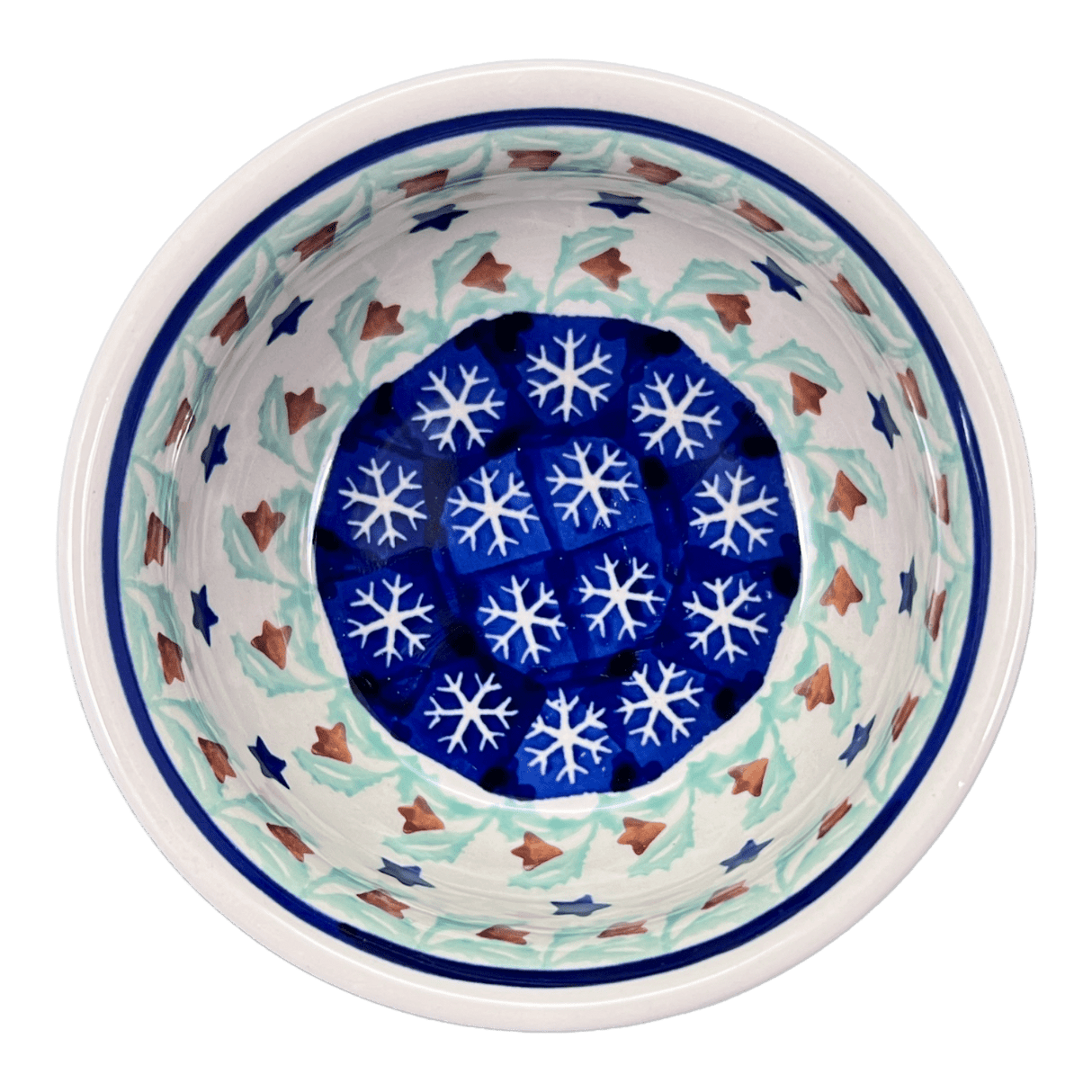 Bowl, Round, 4.5" in "Starry Wreath" by Manufaktura | M082T-PZG