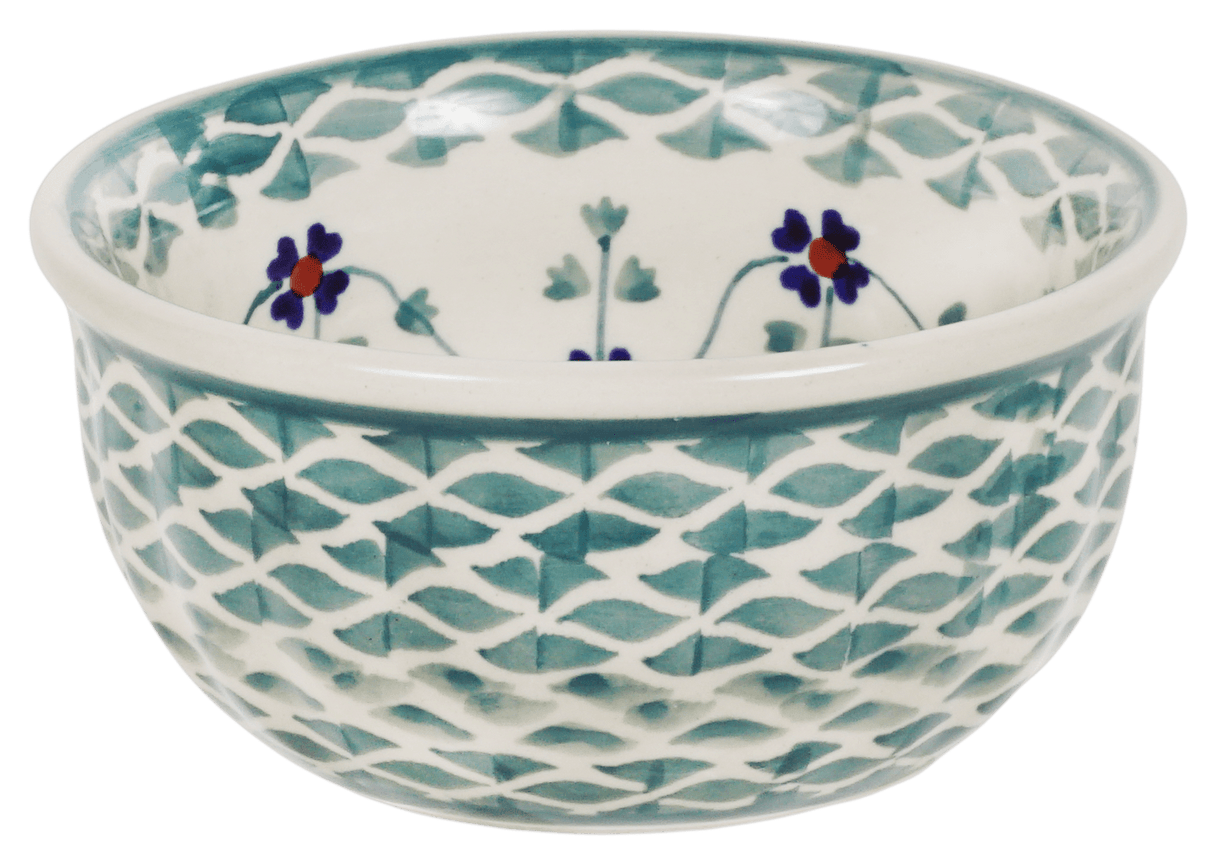 Bowl, Round, 4.5" in "Woven Pansies" by Manufaktura | M082T-RV