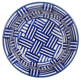 Bowl, Round, 4.5" in "Blue Basket Weave" by Manufaktura | M082U-32