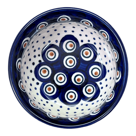 Bowl, Round, 4.5" in "Peacock Dot" by Manufaktura | M082U-54K