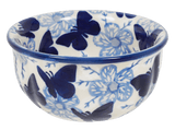 Bowl, Round, 4.5" in "Blue Butterfly" by Manufaktura | M082U-AS58