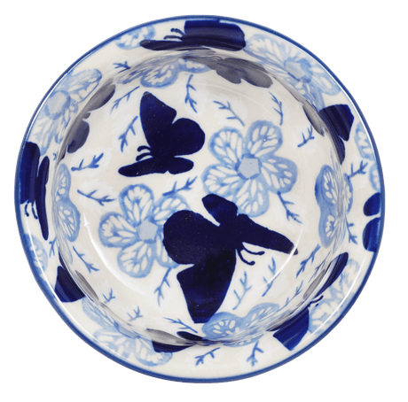 Bowl, Round, 4.5" in "Blue Butterfly" by Manufaktura | M082U-AS58