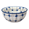 Polish Pottery 4.5" Bowl (Diamond Quilt) | M082U-AS67 at PolishPotteryOutlet.com