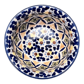 Polish Pottery 4.5" Bowl (Kaleidoscope) | M082U-ASR Additional Image at PolishPotteryOutlet.com