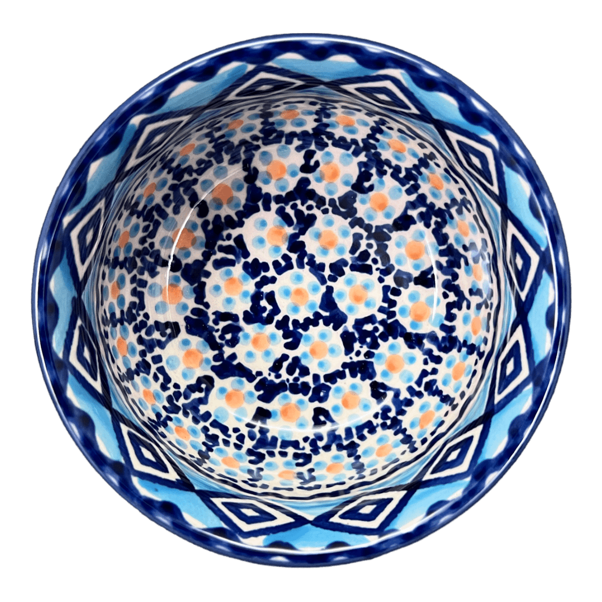 Bowl, Round, 4.5" in "Blue Diamond" by Manufaktura | M082U-DHR