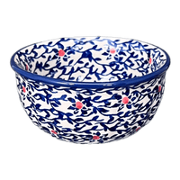 A picture of a Polish Pottery 4.5" Bowl (Blue Canopy) | M082U-IS04 as shown at PolishPotteryOutlet.com/products/4-5-bowl-is04-m082u-is04