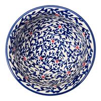 A picture of a Polish Pottery 4.5" Bowl (Blue Canopy) | M082U-IS04 as shown at PolishPotteryOutlet.com/products/4-5-bowl-is04-m082u-is04