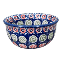 A picture of a Polish Pottery 4.5" Bowl (Carnival) | M082U-RWS as shown at PolishPotteryOutlet.com/products/4-5-bowl-carnival-m082u-rws