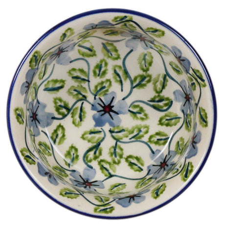 Bowl, Round, 4.5" in "Periwinkle Vine" by Manufaktura | M082U-TAB1
