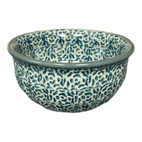 A picture of a Polish Pottery 4.5" Bowl (Green Peace) | M082U-W56Z as shown at PolishPotteryOutlet.com/products/4-5-bowl-green-peace