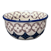 A picture of a Polish Pottery 4.5" Bowl (Diamond Blossoms) | M082U-ZP03 as shown at PolishPotteryOutlet.com/products/4-5-bowl-diamond-blossoms-m082u-zp03