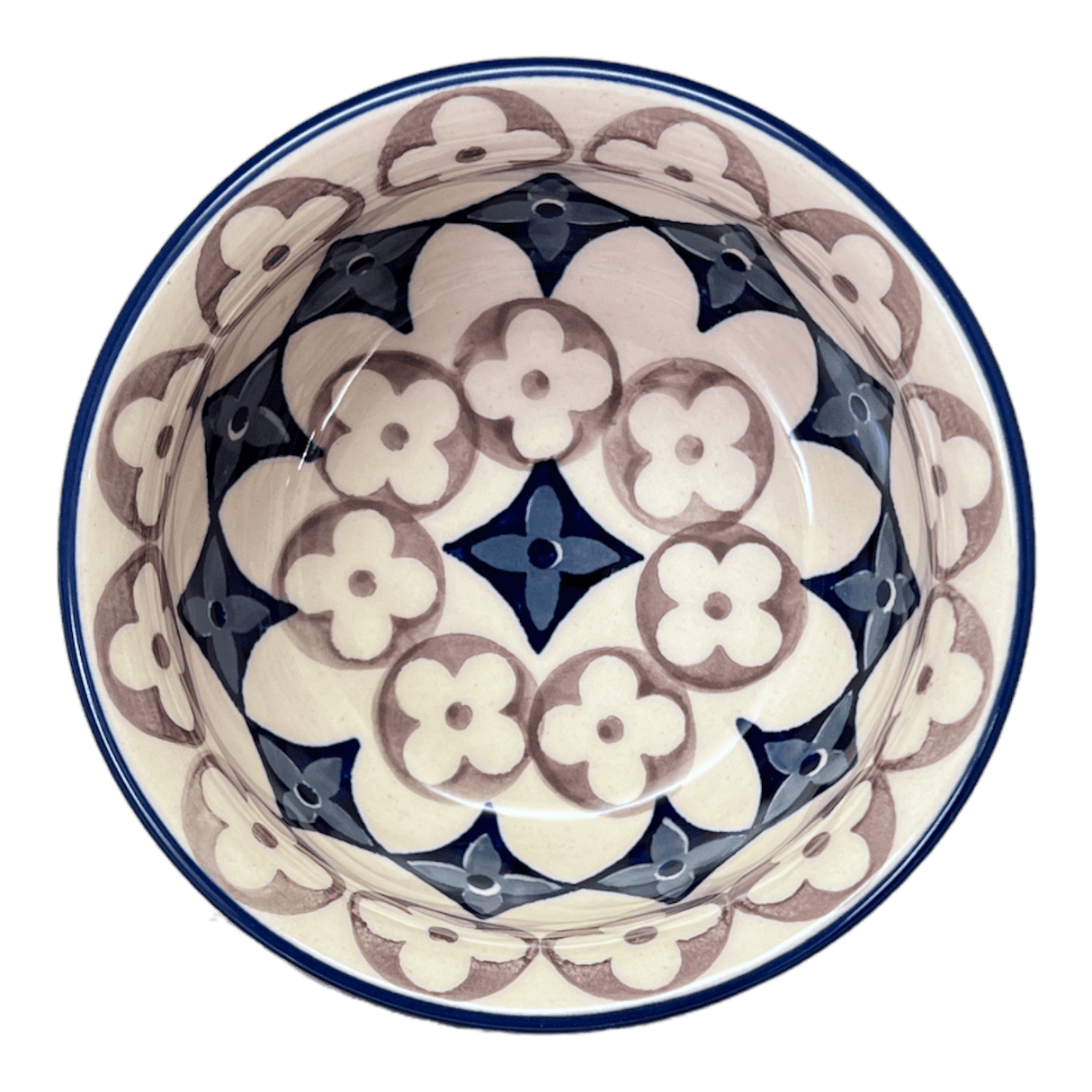 Bowl, Round, 4.5" in "Diamond Blossoms" by Manufaktura | M082U-ZP03