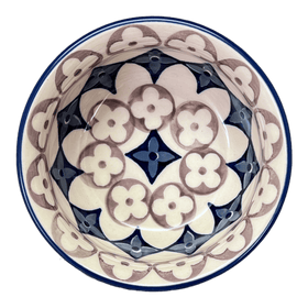 Polish Pottery 4.5" Bowl (Diamond Blossoms) | M082U-ZP03 Additional Image at PolishPotteryOutlet.com