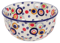 A picture of a Polish Pottery 5.5" Bowl (Bubble Machine) | M083M-AS38 as shown at PolishPotteryOutlet.com/products/55-bowls-bubble-machine