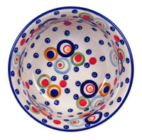 A picture of a Polish Pottery 5.5" Bowl (Bubble Machine) | M083M-AS38 as shown at PolishPotteryOutlet.com/products/55-bowls-bubble-machine