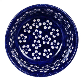 Polish Pottery 5.5" Bowl (Modern Blue) | M083M-J8KO Additional Image at PolishPotteryOutlet.com