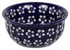 Polish Pottery 5.5" Bowl (Modern Blue) | M083M-J8KO at PolishPotteryOutlet.com
