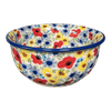 Polish Pottery 5.5" Bowl (Sunlit Blossoms) | M083S-AS62 at PolishPotteryOutlet.com