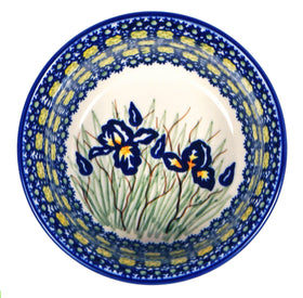 Polish Pottery 5.5" Bowl (Iris) | M083S-BAM Additional Image at PolishPotteryOutlet.com