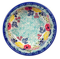 A picture of a Polish Pottery 5.5" Bowl (Garden Party) | M083S-BUK1 as shown at PolishPotteryOutlet.com/products/5-5-bowls-garden-party