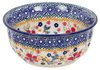 Polish Pottery 5.5" Bowl (Ruby Bouquet) | M083S-DPCS at PolishPotteryOutlet.com