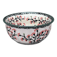 A picture of a Polish Pottery 5.5" Bowl (Cherry Blossom) | M083S-DPGJ as shown at PolishPotteryOutlet.com/products/5-5-bowl-cherry-blossom-m083s-dpgj