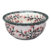 Polish Pottery 5.5" Bowl (Cherry Blossom) | M083S-DPGJ at PolishPotteryOutlet.com