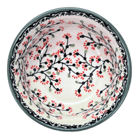 A picture of a Polish Pottery 5.5" Bowl (Cherry Blossom) | M083S-DPGJ as shown at PolishPotteryOutlet.com/products/5-5-bowl-cherry-blossom-m083s-dpgj