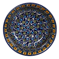 A picture of a Polish Pottery 5.5" Bowl (Olive Orchard) | M083S-DZ as shown at PolishPotteryOutlet.com/products/5-5-bowl-olive-orchard