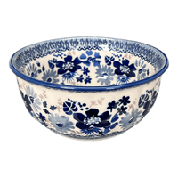 A picture of a Polish Pottery 5.5" Bowl (Blue Life) | M083S-EO39 as shown at PolishPotteryOutlet.com/products/5-5-bowl-blue-life
