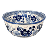 Polish Pottery 5.5" Bowl (Blue Life) | M083S-EO39 at PolishPotteryOutlet.com