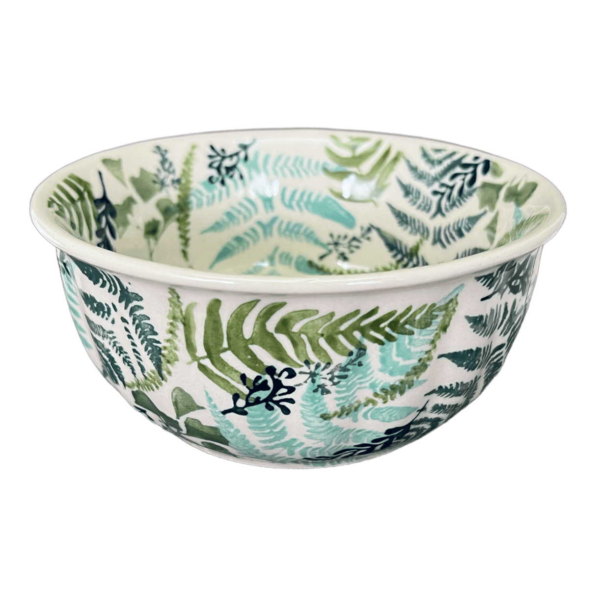 Bowl, Round, 5.5" in "Scattered Ferns" by Manufaktura | M083S-GZ39