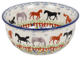 Bowl, Round, 5.5" in "Wild Horses" by Manufaktura | M083S-INK1