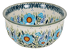 Polish Pottery 5.5" Bowl (Baby Blue Blossoms) | M083S-JS49 at PolishPotteryOutlet.com
