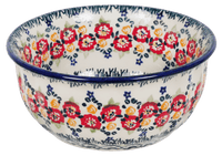 A picture of a Polish Pottery 5.5" Bowl (Field of Dreams) | M083S-JZ24 as shown at PolishPotteryOutlet.com/products/5-5-bowl-field-of-dreams