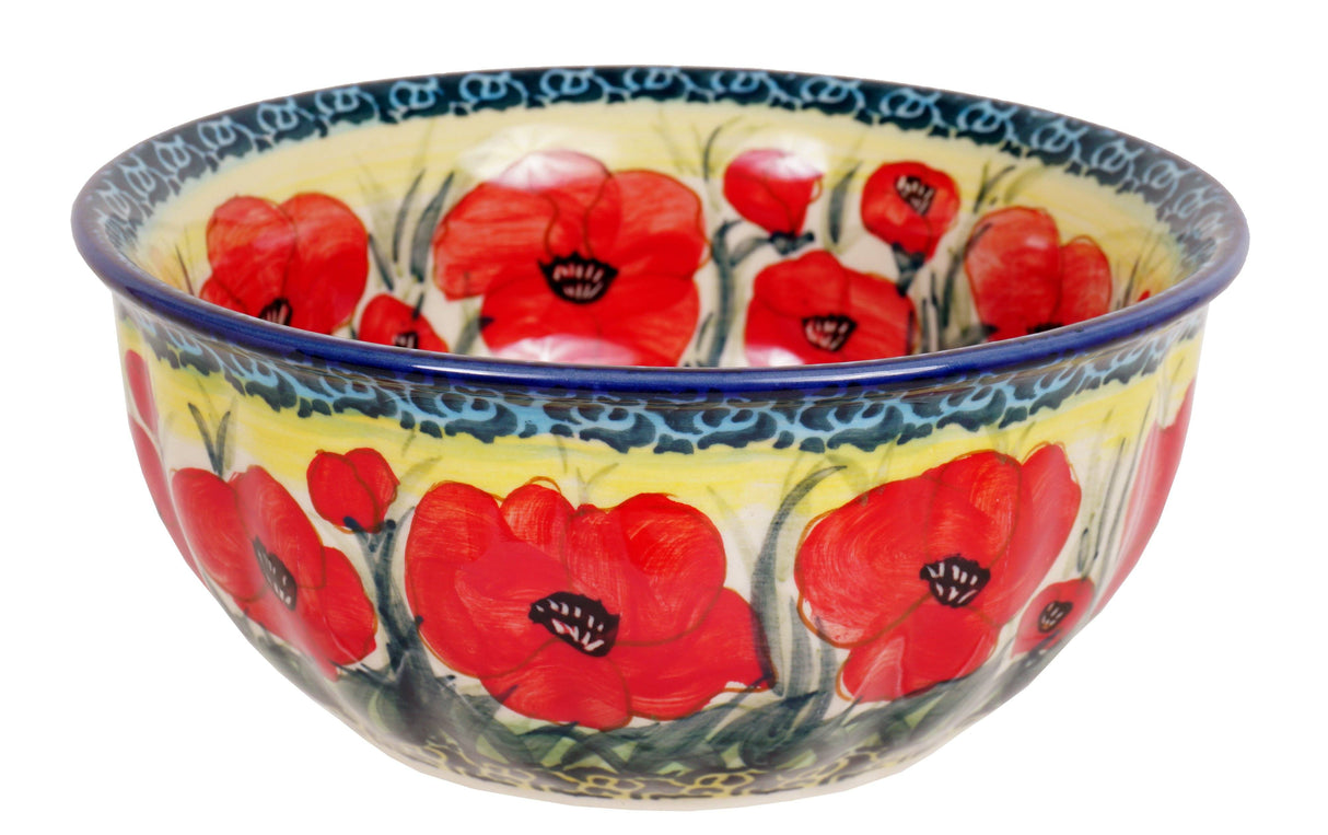 Bowl, Round, 5.5" in "Poppies in Bloom" by Manufaktura | M083S-JZ34