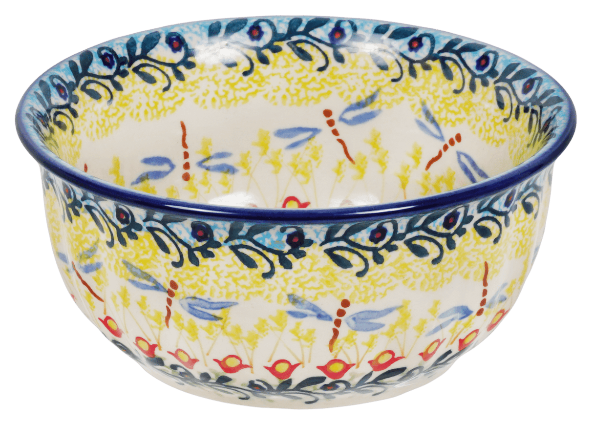 Bowl, Round, 5.5" in "Dragonfly Delight" by Manufaktura | M083S-JZ36