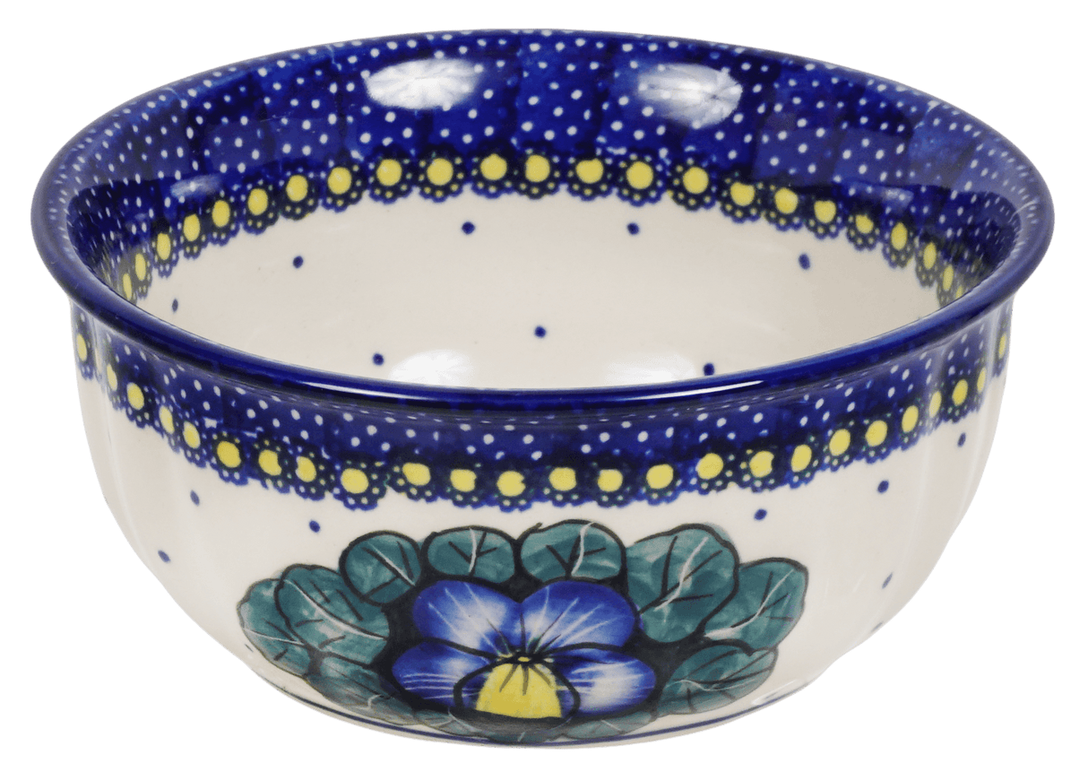 Bowl, Round, 5.5" in "Pansies" by Manufaktura | M083S-JZB