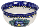 Bowl, Round, 5.5" in "Pansies" by Manufaktura | M083S-JZB