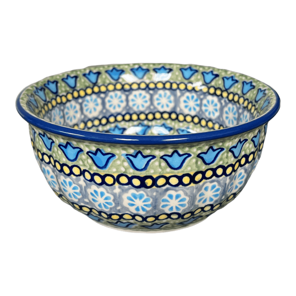 Bowl, Round, 5.5" in "Blue Bells" by Manufaktura | M083S-KLDN