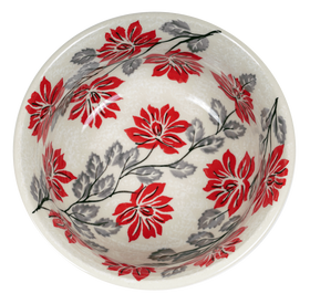 Polish Pottery 5.5" Bowl (Evening Blossoms) | M083S-KS01 Additional Image at PolishPotteryOutlet.com