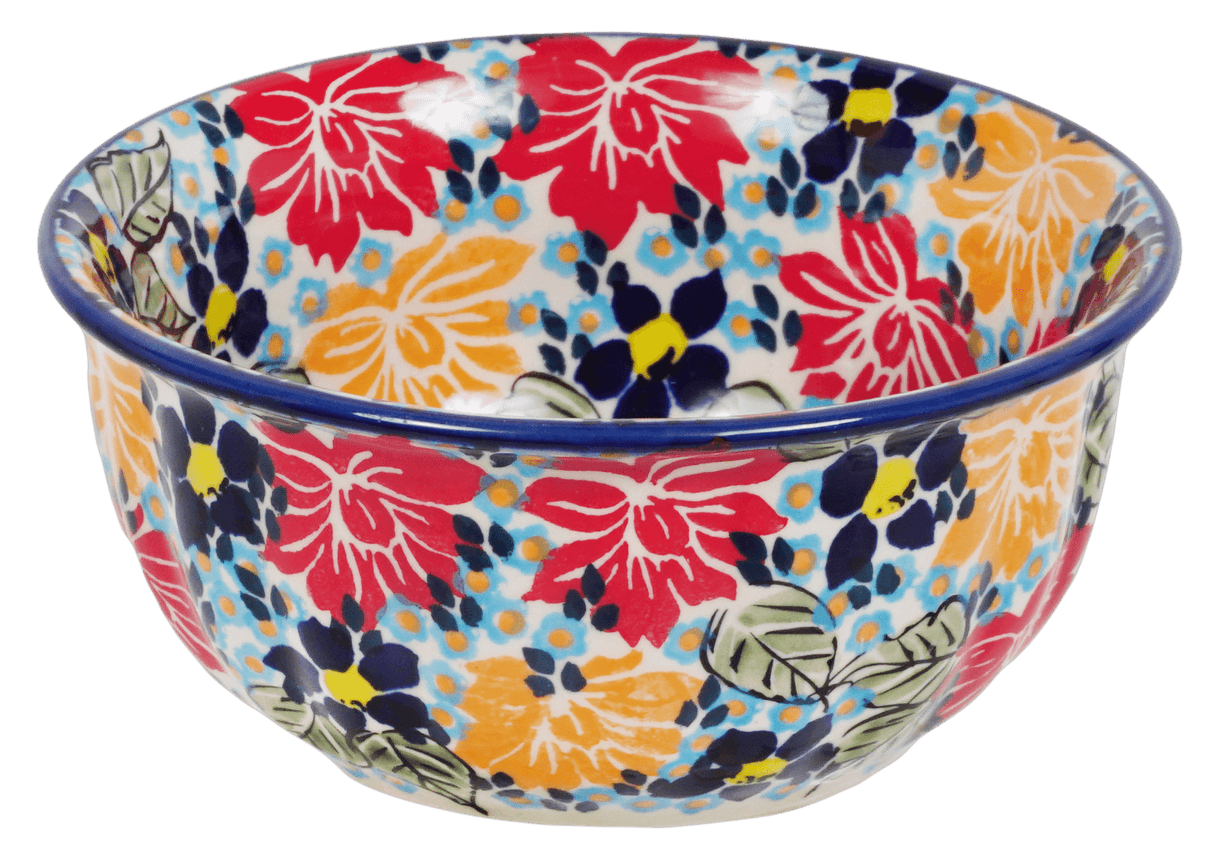 Bowl, Round, 5.5" in "Evening Bouquet" by Manufaktura | M083S-KS02